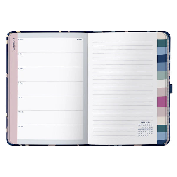 Agenda 2025 Navy Floral 12 Meses