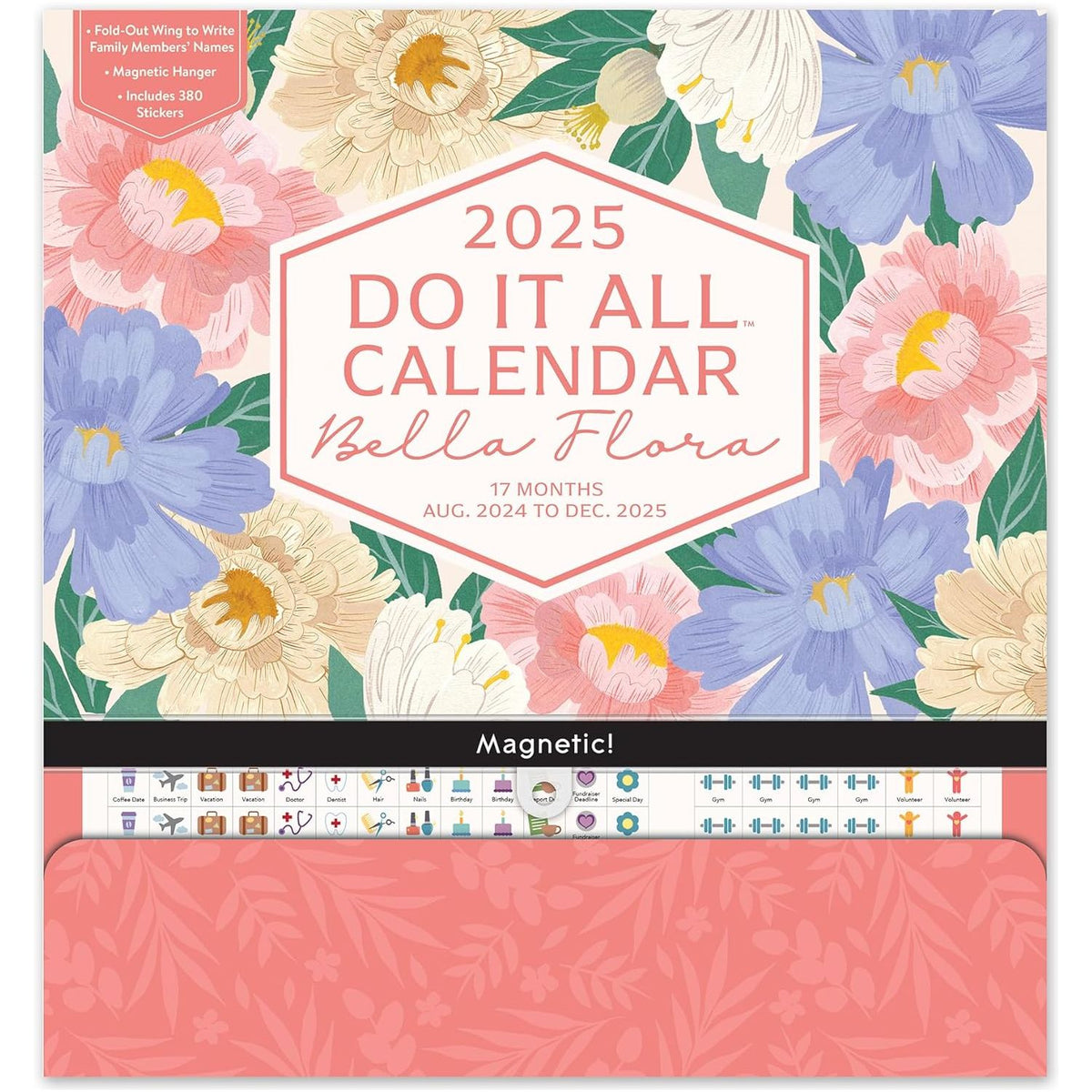 Calendario 2025 Bella Flora 17 Meses