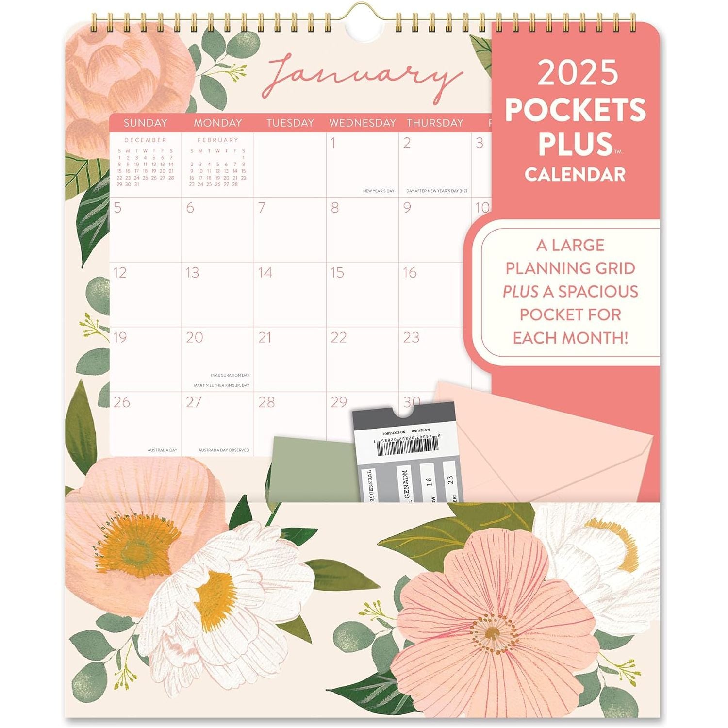 Calendario 2025 Bella Flora 17 Meses