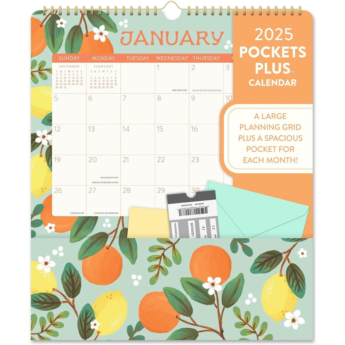 Calendario 2025 Frutas 17 Meses