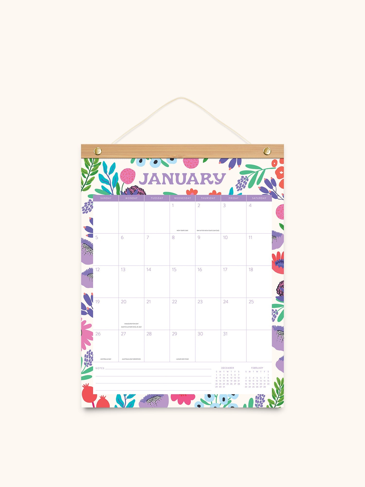 Calendario 2025 Botanical Bliss 12 Meses