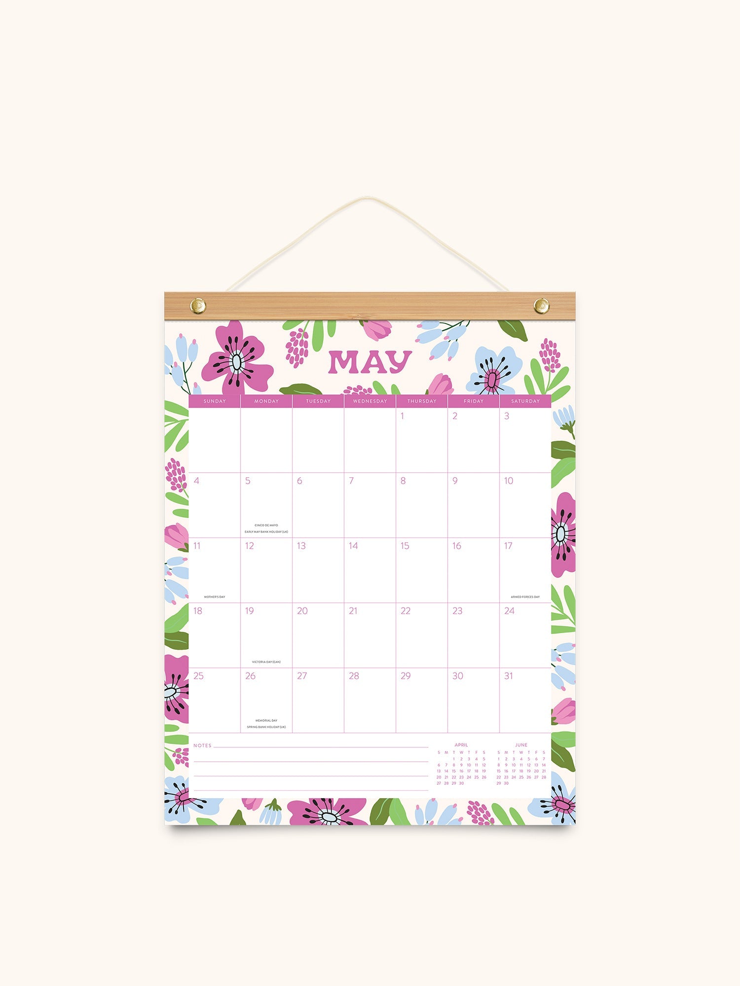 Calendario 2025 Botanical Bliss 12 Meses