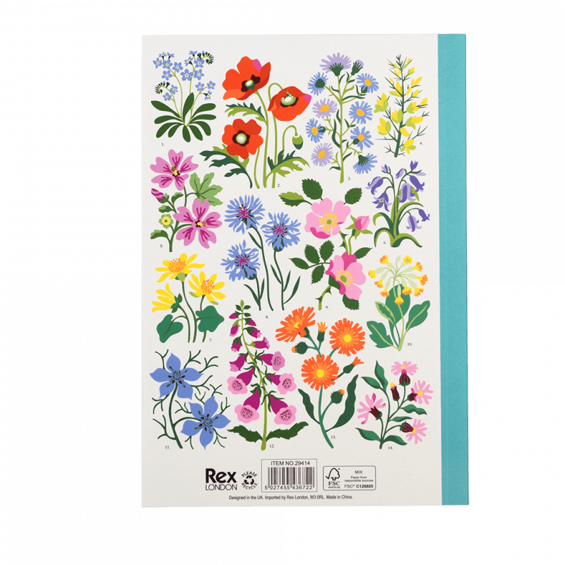 Libreta Mediana Wild Flowers