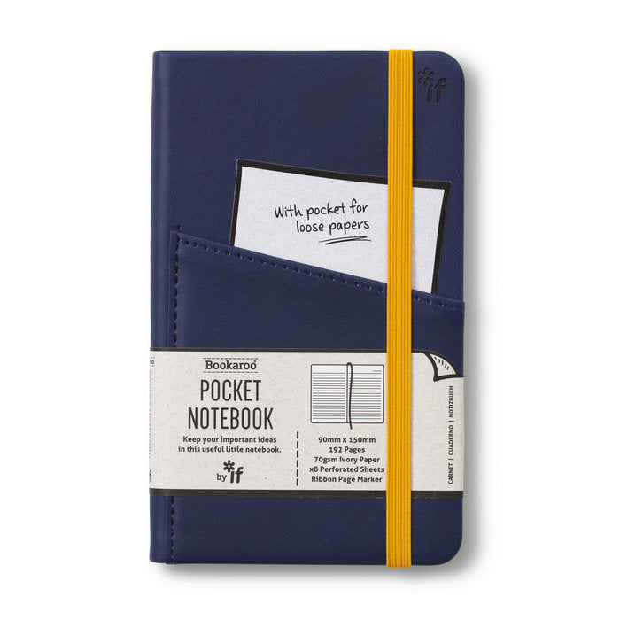 Libreta con Bolsillo Azul