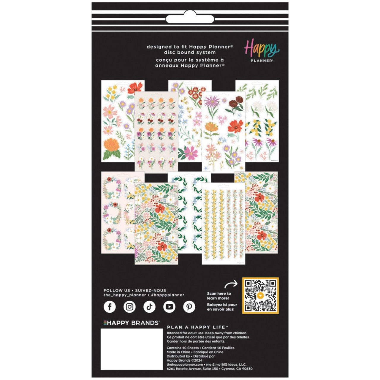 Set Stickers Blooming Bouquet