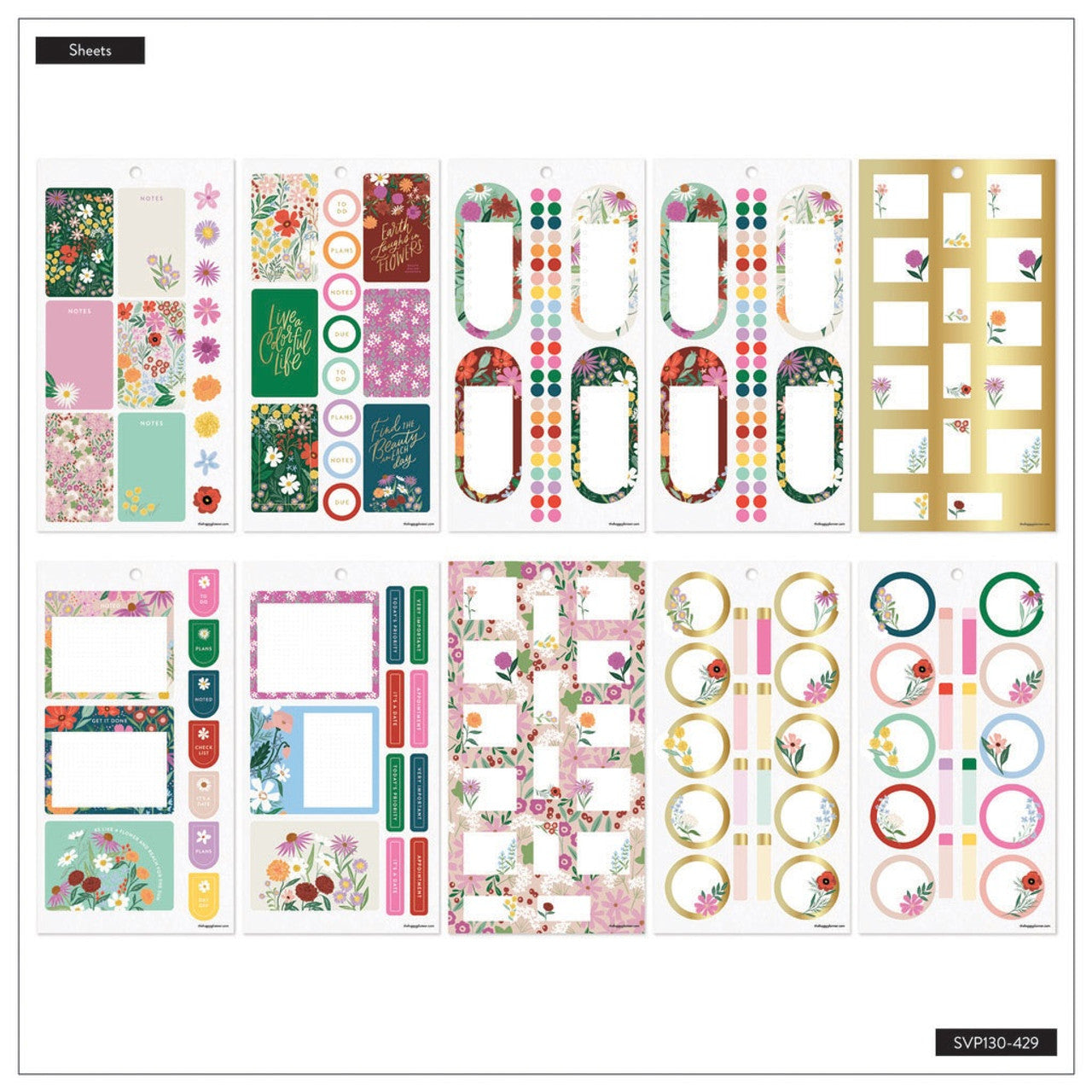 Set Stickers Floral