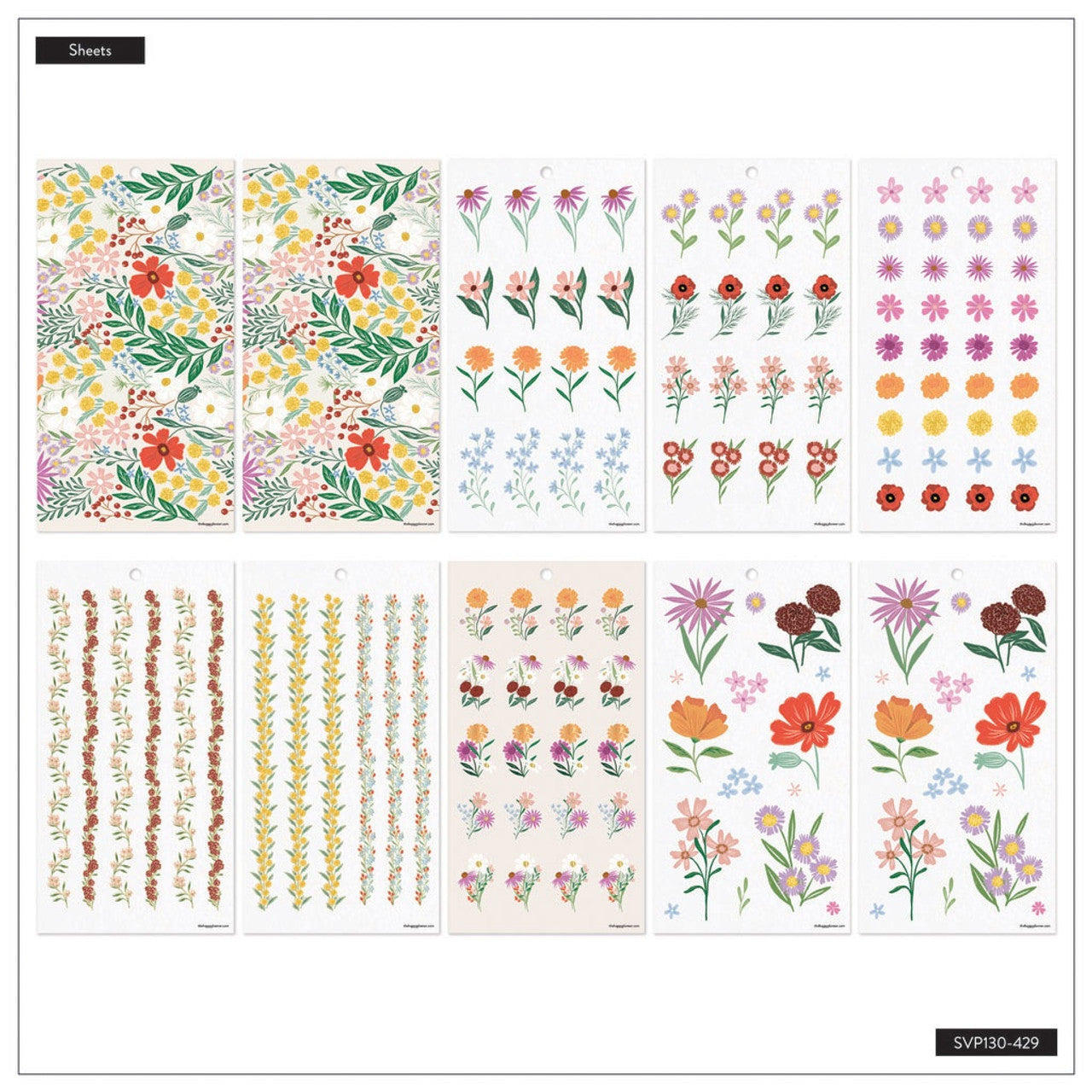 Set Stickers Floral