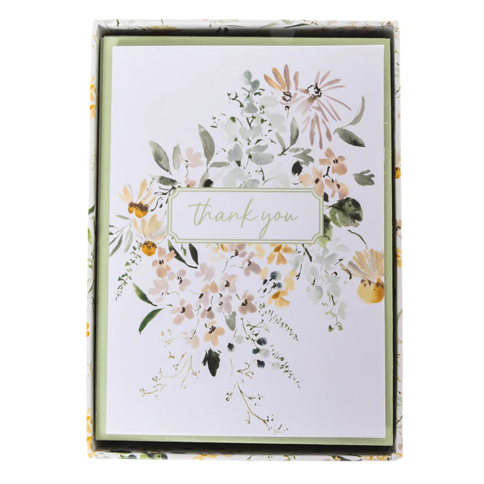 Set de 16 Tarjetas con Sobre Spring Watercolor Floral