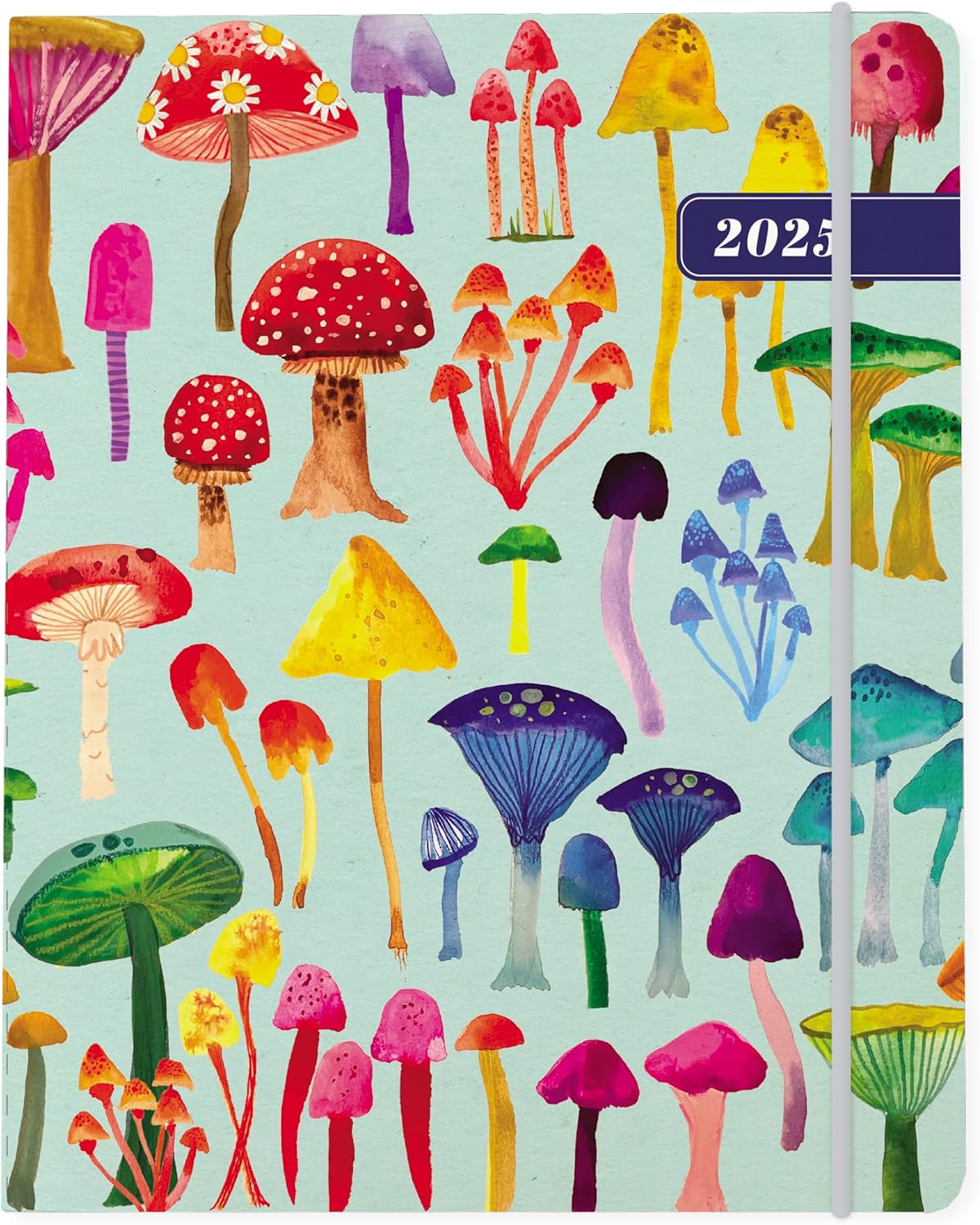 Agenda 2025 Groovy Mushroom 18 Meses