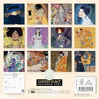 Calendario 2025 Klimt El Beso