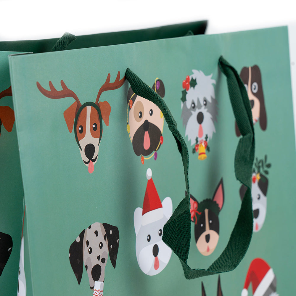 Bolsa Regalo Jumbo Perros Navideños