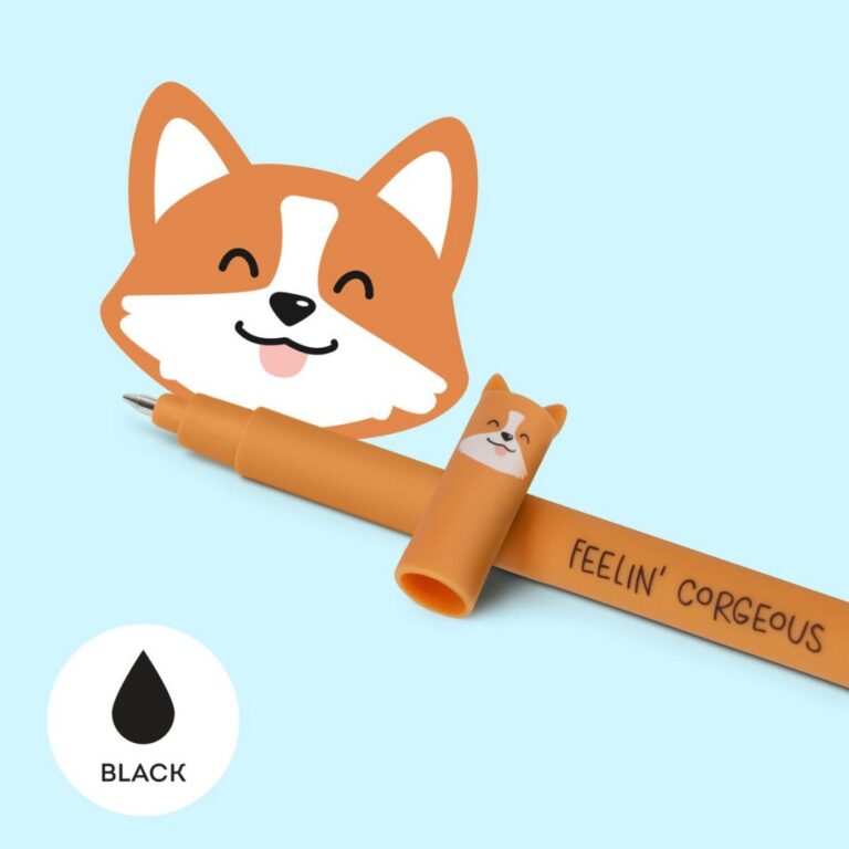 Bolígrafo de Gel Borrable Perro Corgi