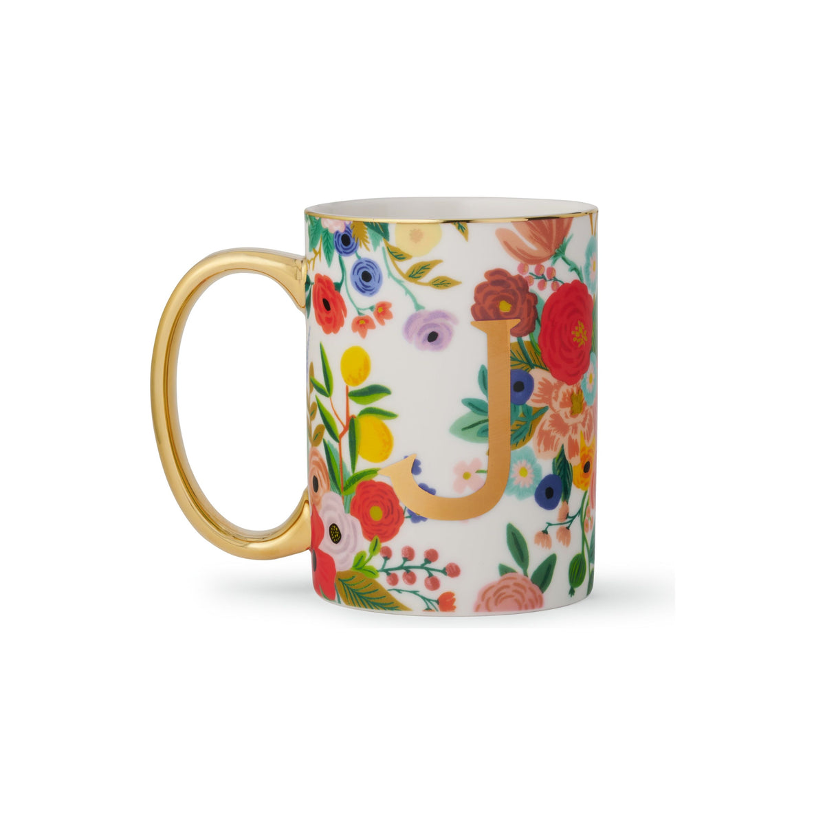 Taza Porcelana Letra J