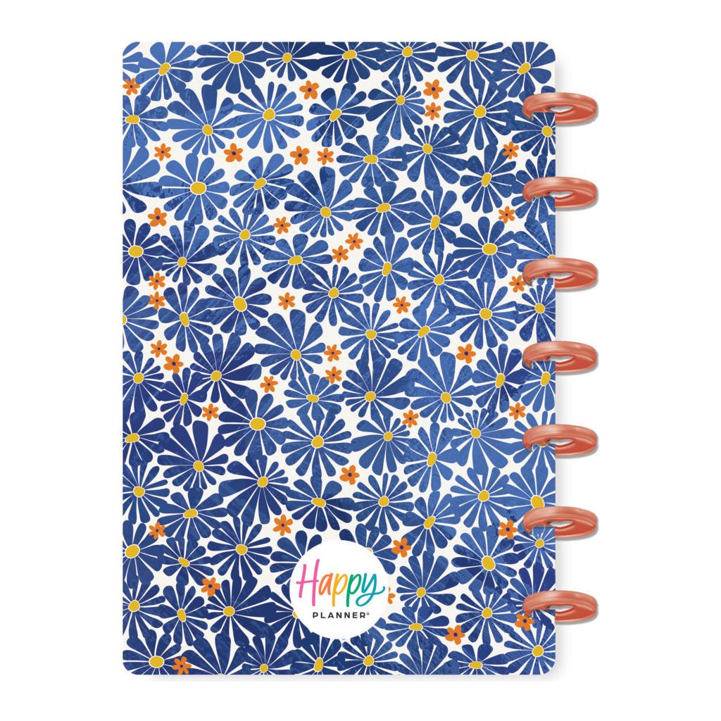 Cuaderno Mini Flores Azules