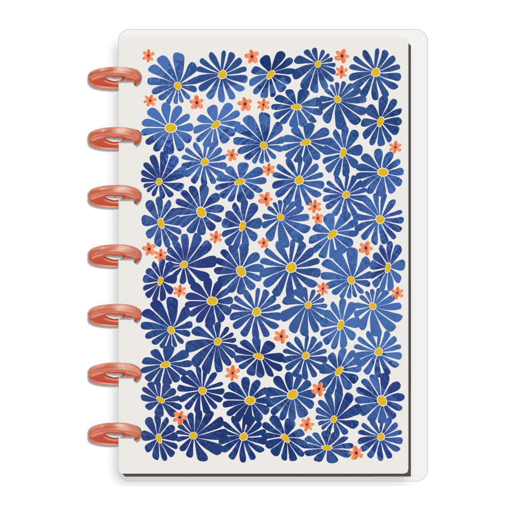 Cuaderno Mini Flores Azules