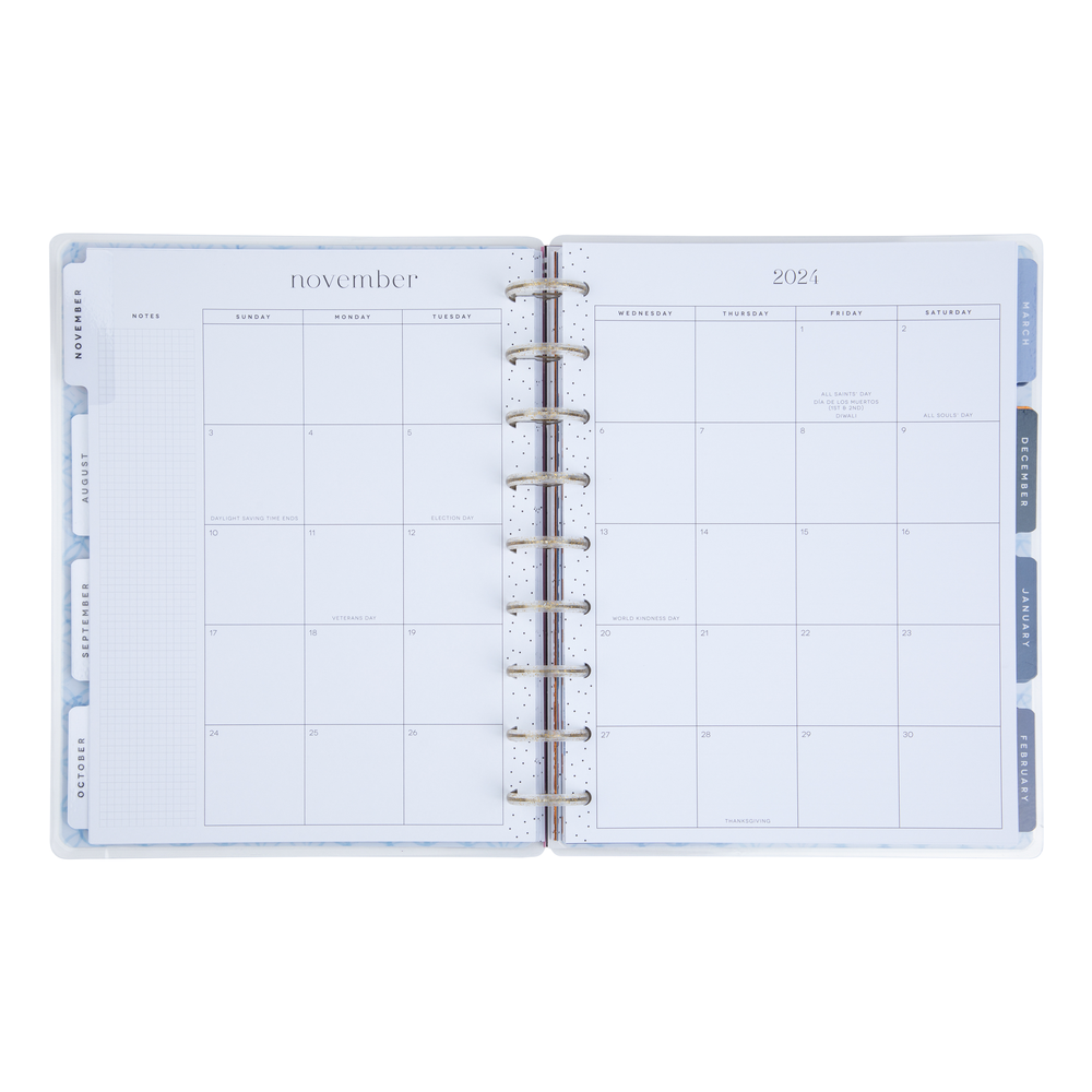 Agenda 2025 Shibori Flowers Classic 18 Meses