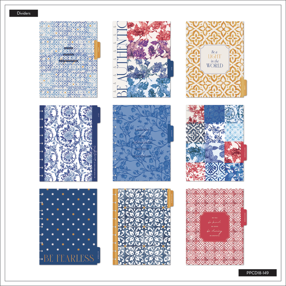 Agenda 2025 Shibori Flowers Classic 18 Meses