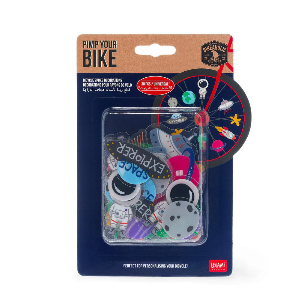 Set de decoraciones para Bicicleta Espacio