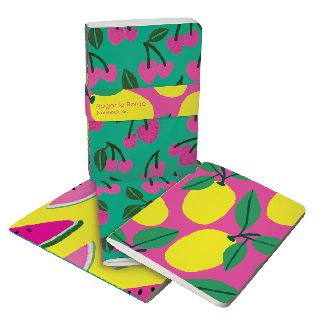 Set de 3 Libretas Cute Fruit