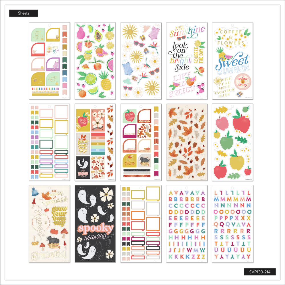 Set Stickers Happy Planner Verano