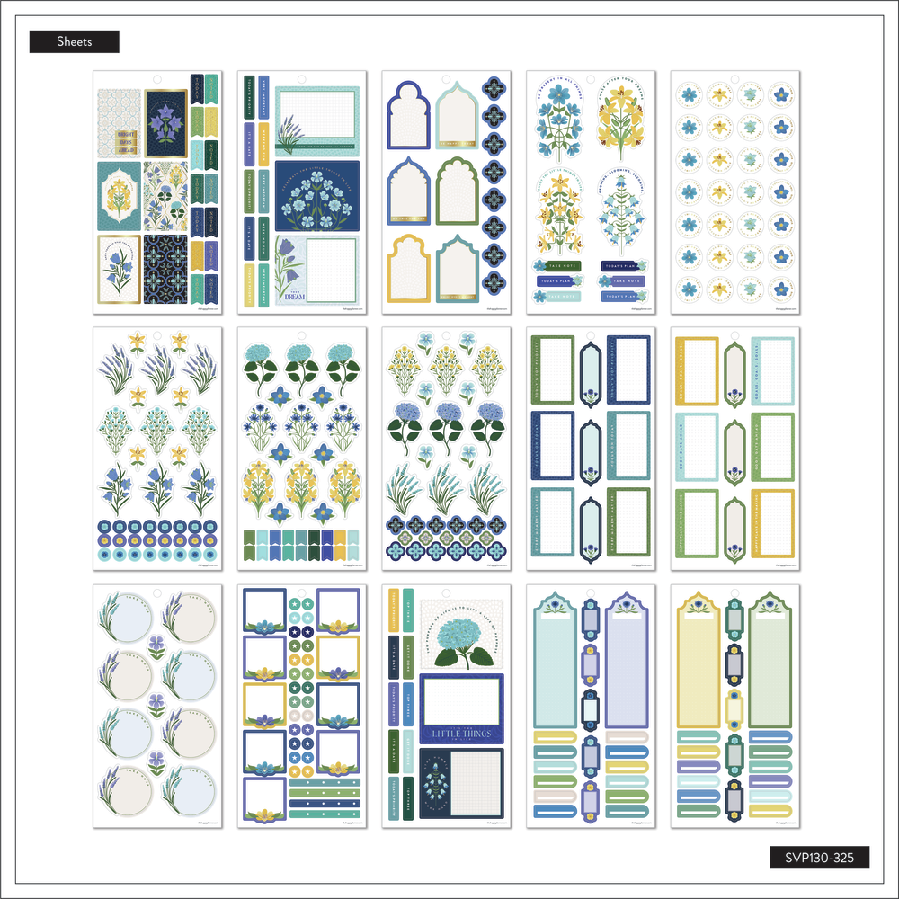 Set Stickers Happy Planner Flores