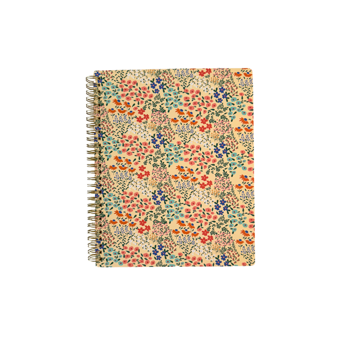 Cuaderno Grande Floral