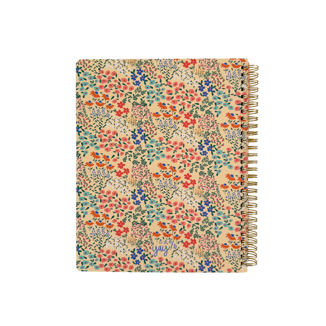 Cuaderno Grande Floral