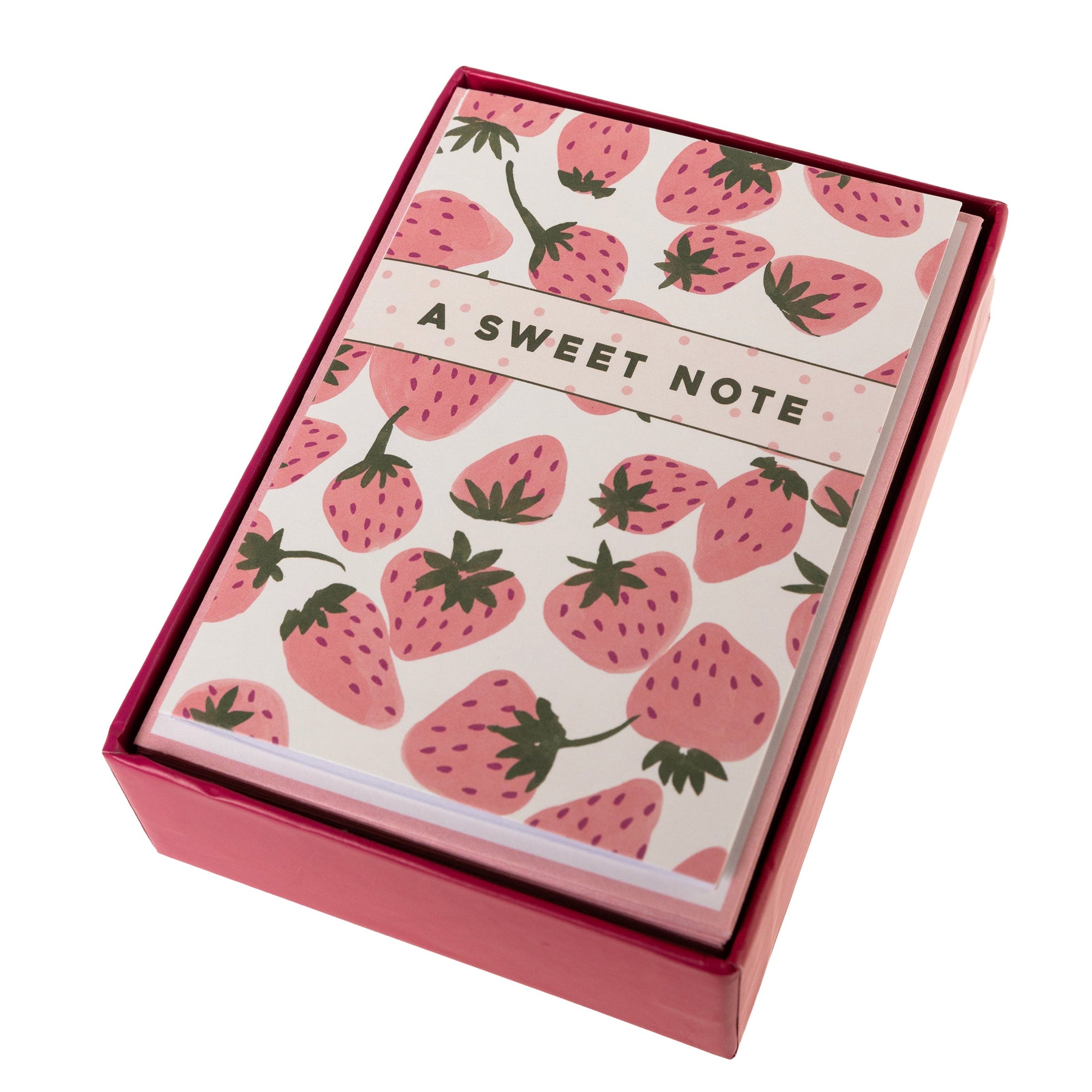 Caja Tarjetas Pink Strawberry