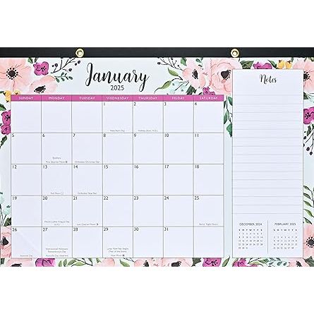 Calendario 2025 Floral 12 Meses