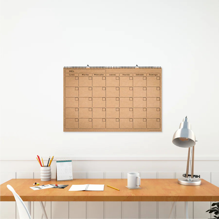 Calendario Mensual Kraft