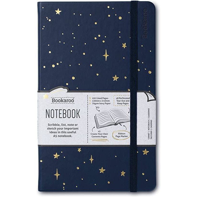 Libreta Mediana Moon and Stars