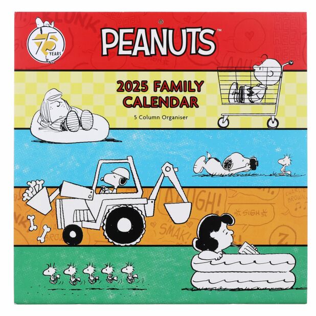 Calendario 2025 Familiar Peanuts