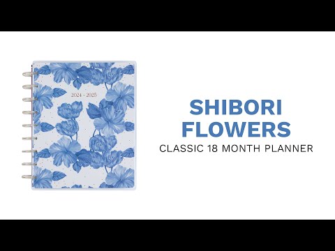 Agenda 2025 Shibori Flowers Classic 18 Meses