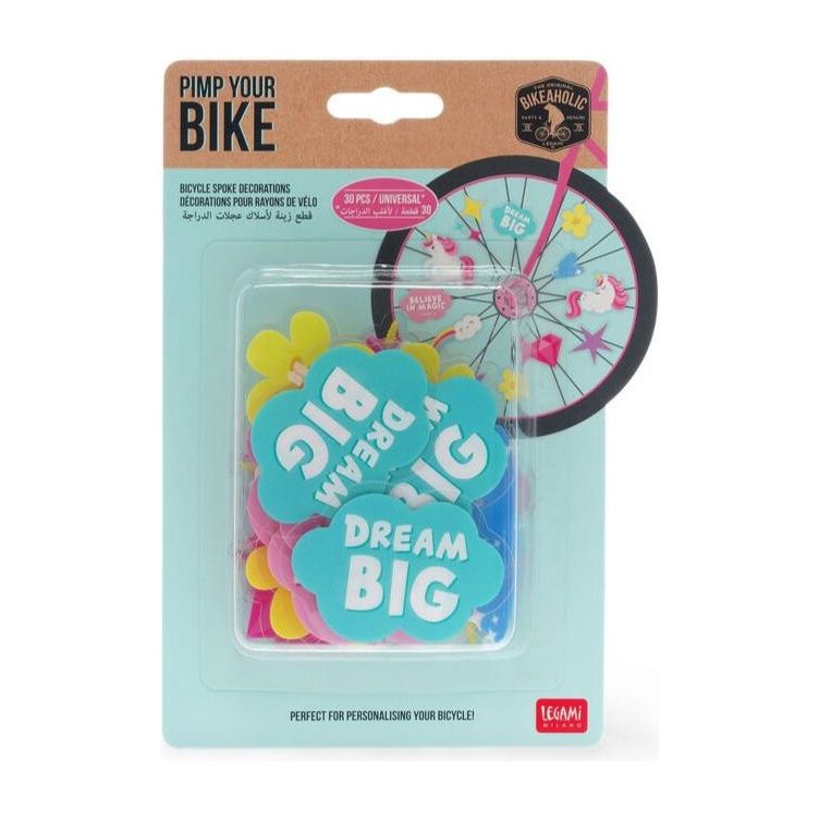 Set de decoraciones para Bicicleta Unicornio