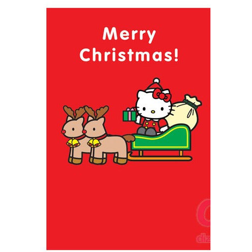 Tarjeta con Sobre Navidad Hello Kitty - Merry Christmas