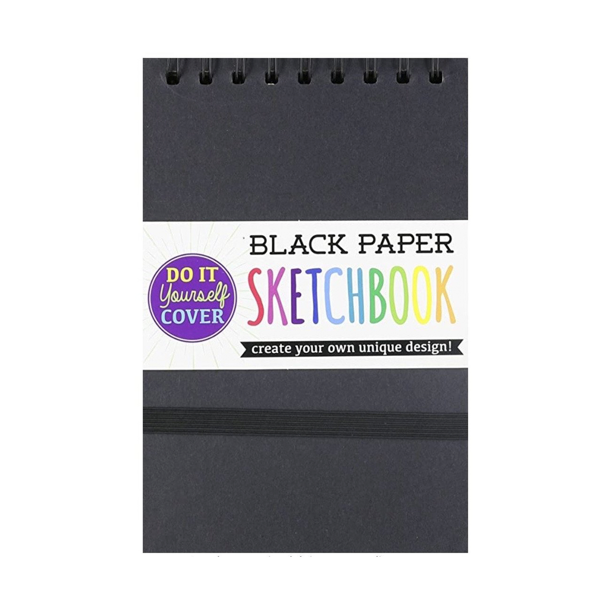 Black DIY Cover Sketchbook Large Black Paper Ooly